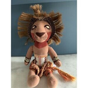 Disney The Lion King Broadway Musical SIMBA 11” Bean Bag Plush Stuffed Lion